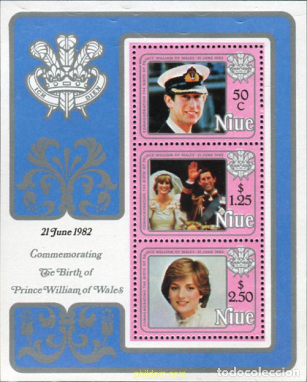 Sellos: 56586 MNH NIUE 1982 NACIMIENTO DEL PRINCIPE GUILLERMO