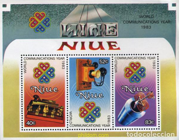 Sellos: 56610 MNH NIUE 1984 A&Ntilde;O MUNDIAL DE LAS COMUNICACIONES