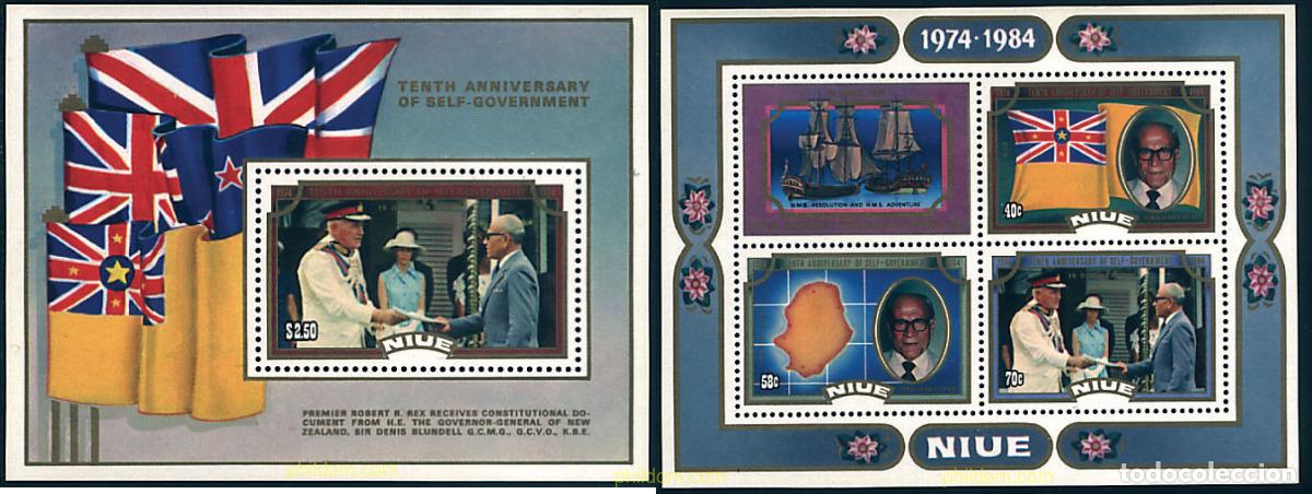 Sellos: 95708 MNH NIUE 1984 10 ANIVERSARIO DEL GOBIERNO AUTONOMO