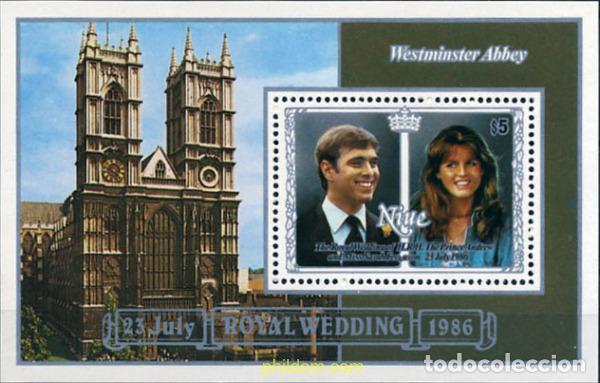 Sellos: 56678 MNH NIUE 1986 BODA DEL PRINCIPE ANDRES Y MISS SARAH FERGUSON