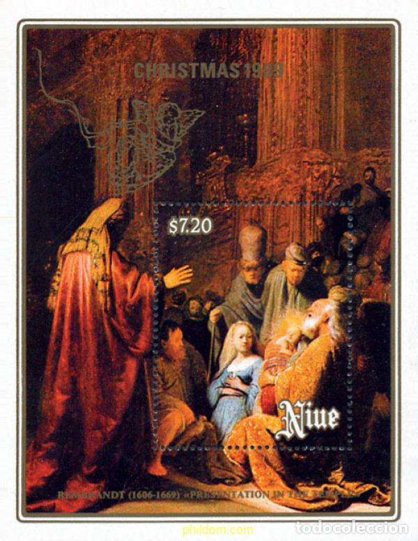 Sellos: 56706 MNH NIUE 1989 NAVIDAD