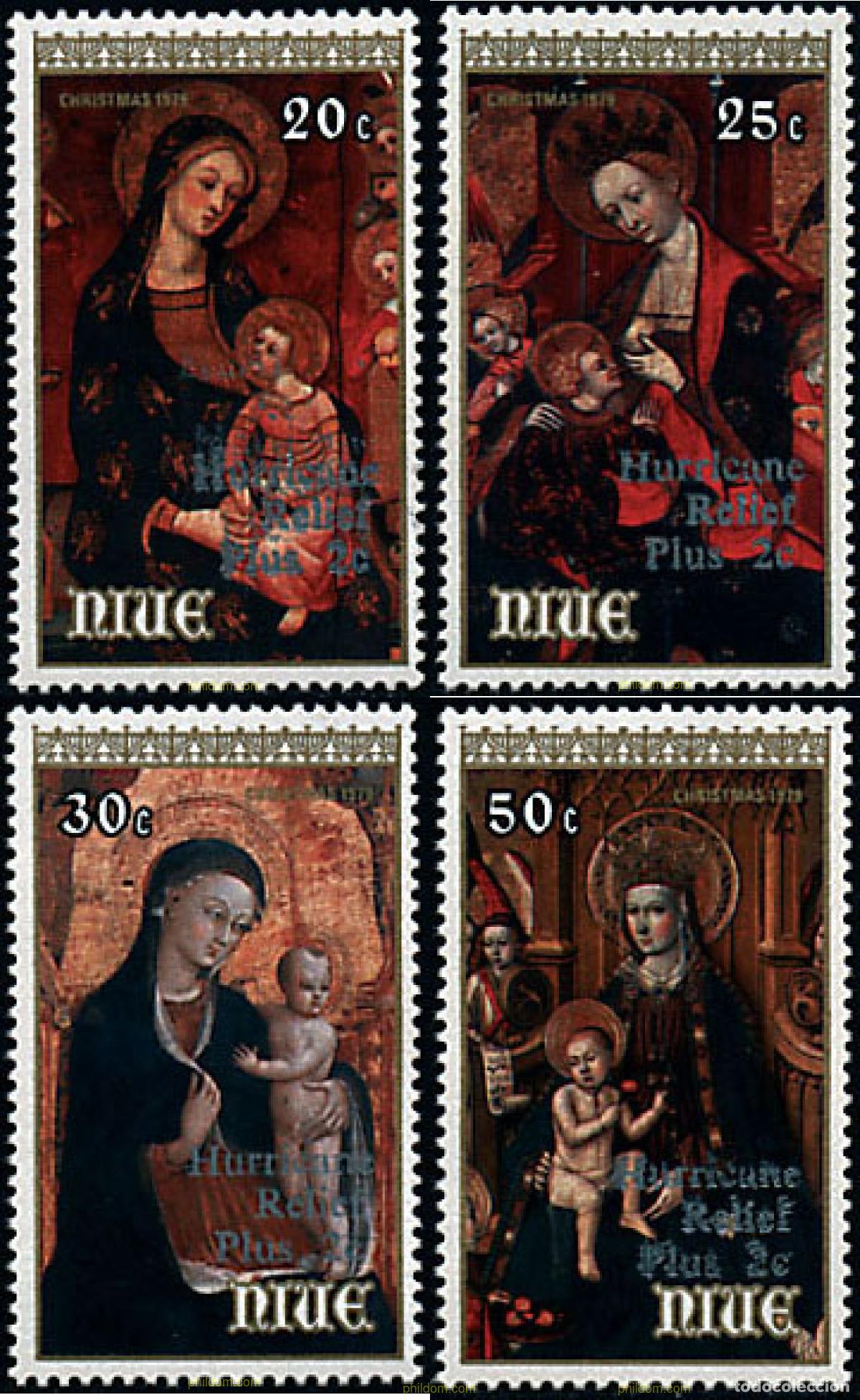 Sellos: 56741 MNH NIUE 1980 PRO VICTIMAS DEL HURACAN DEL 11 DE DICIEMBRE DE 1979