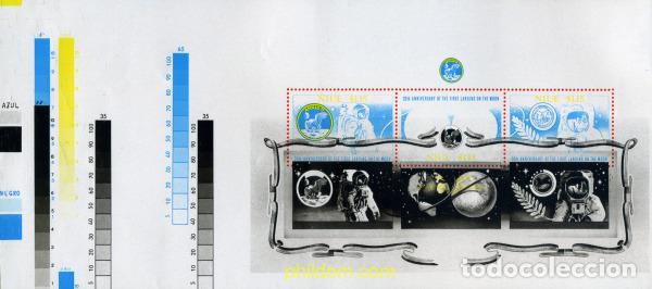 Sellos: 220282 MNH NIUE 1989 20 ANIVERSARIO DEL PRIMER HOMBRE SOBRE LA LUNA