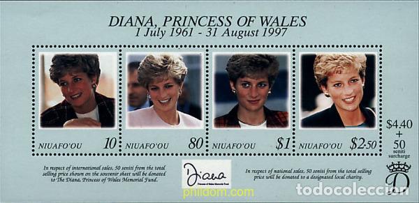 Sellos: 60194 MNH NIUAFO OU 1998 DIANA PRINCESA DE GALES