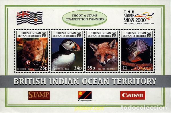 Sellos: 76737 MNH OCEANO INDICO BRITANICO 2000 EXPOSICION FILATELICA. THE STAMP SHOW 2000 EN LONDRES