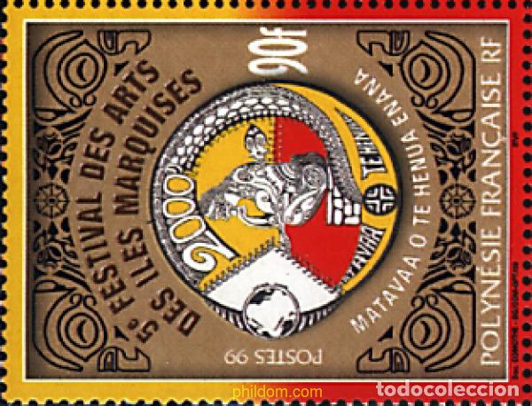Sellos: 60586 MNH POLINESIA FRANCESA 1999 5 FESTIVAL DE LAS ARTES DE LAS ISLAS MARQUESAS