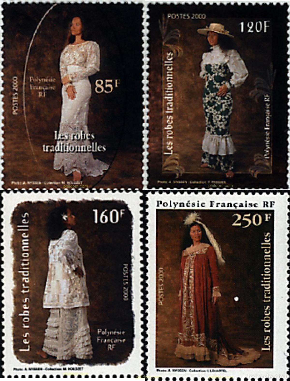 Sellos: 60581 MNH POLINESIA FRANCESA 2000 TRAJES TRADICIONALES