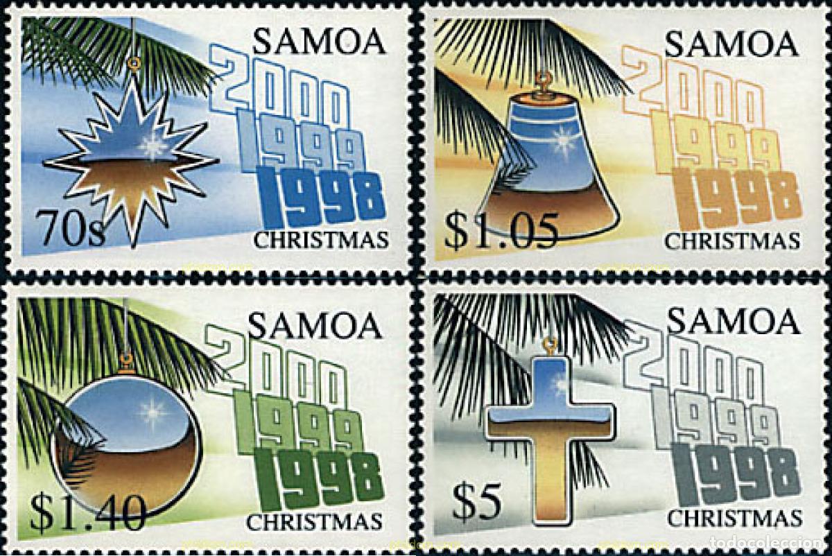 Sellos: 61159 MNH SAMOA 1998 NAVIDAD