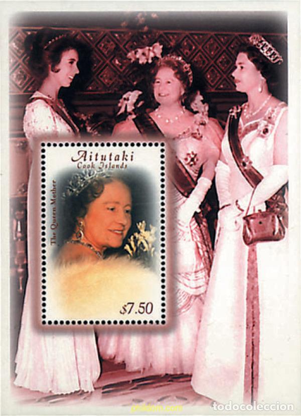Sellos: 80956 MNH AITUTAKI 2000 CENTENARIO DE LA REINA MADRE