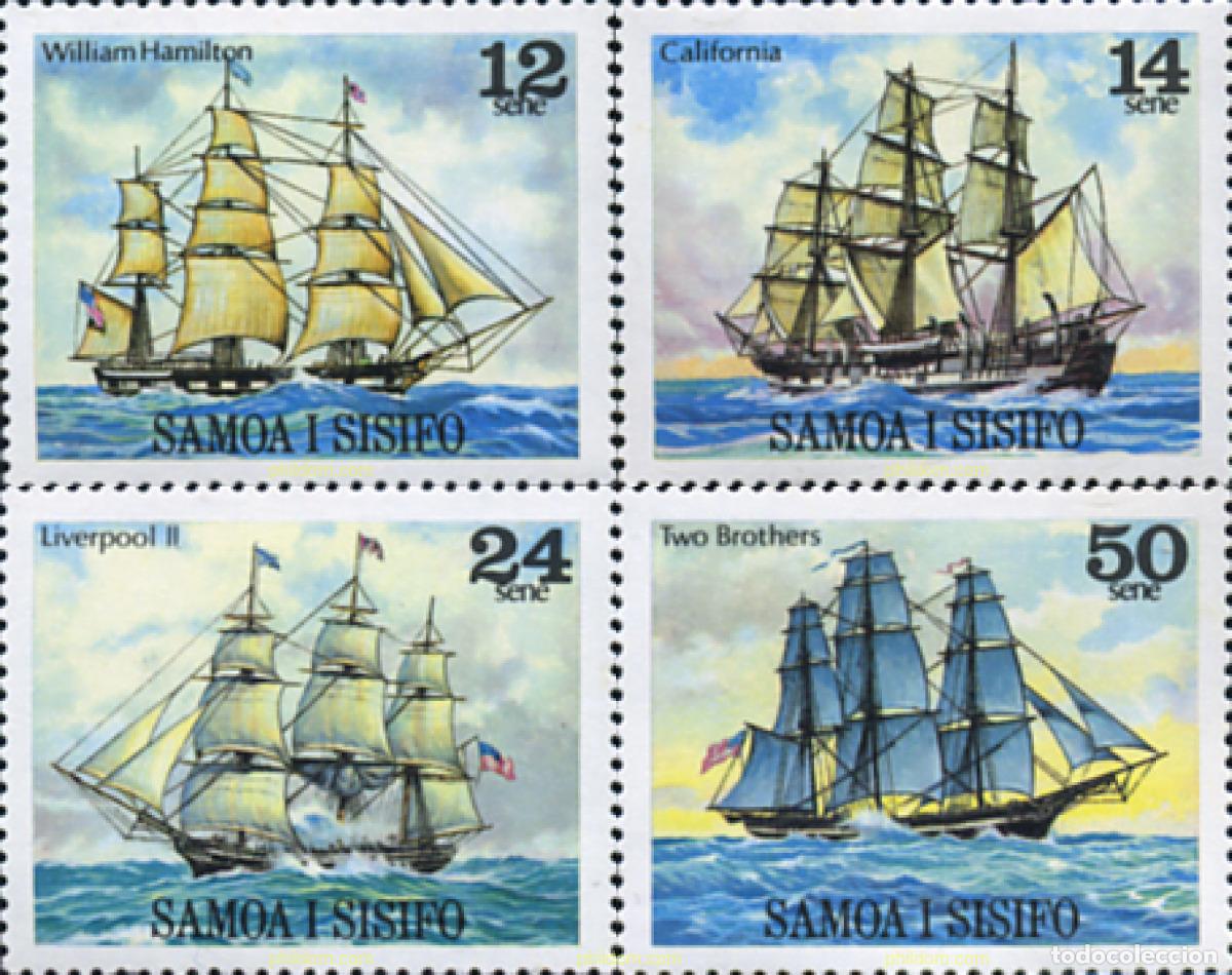 Sellos: 80312 MNH SAMOA 1980 BARCOS VELEROS