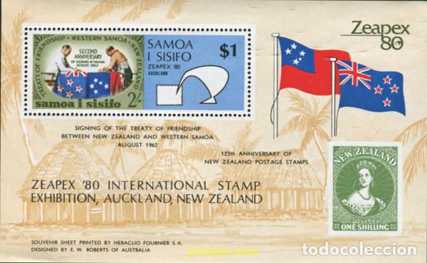 Sellos: 63264 MNH SAMOA 1980 ZEAPEX 80. EXPOSICION FILATELICA INTERNACIONAL