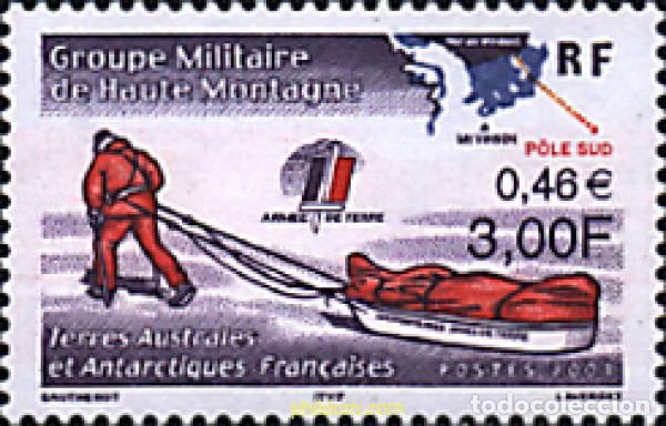 Sellos: 63868 MNH ANTARTIDA FRANCESA 2001 GRUPO MILITAR DE ALTA MONTA&Ntilde;A