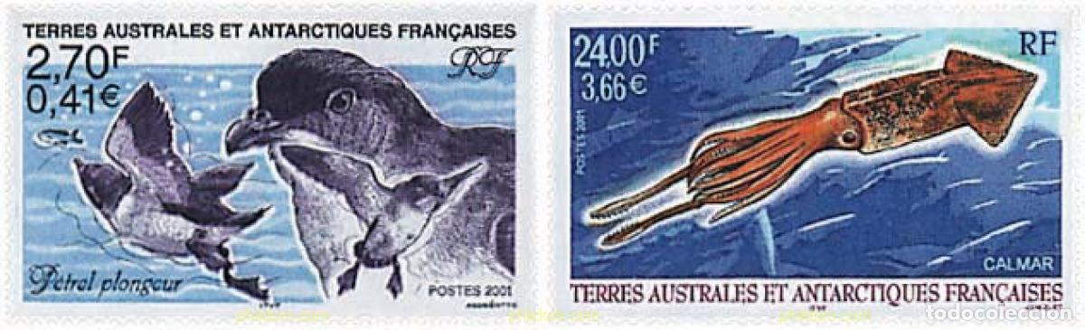 Sellos: 63867 MNH ANTARTIDA FRANCESA 2001 FAUNA ANTARTICA