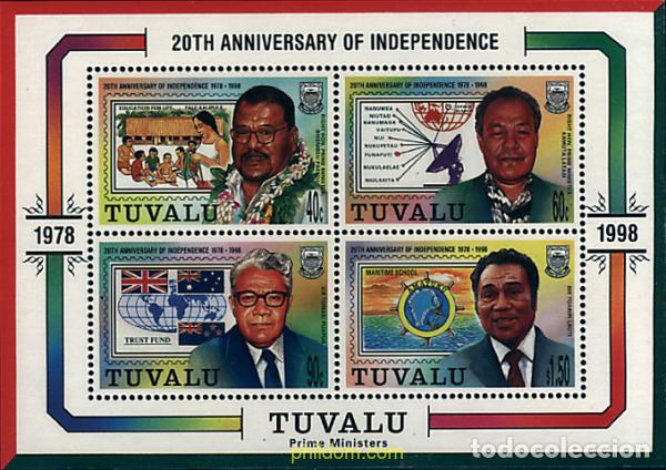 Sellos: 65171 MNH TUVALU 1998 20 ANIVERSARIO DE LA INDEPENDENCIA