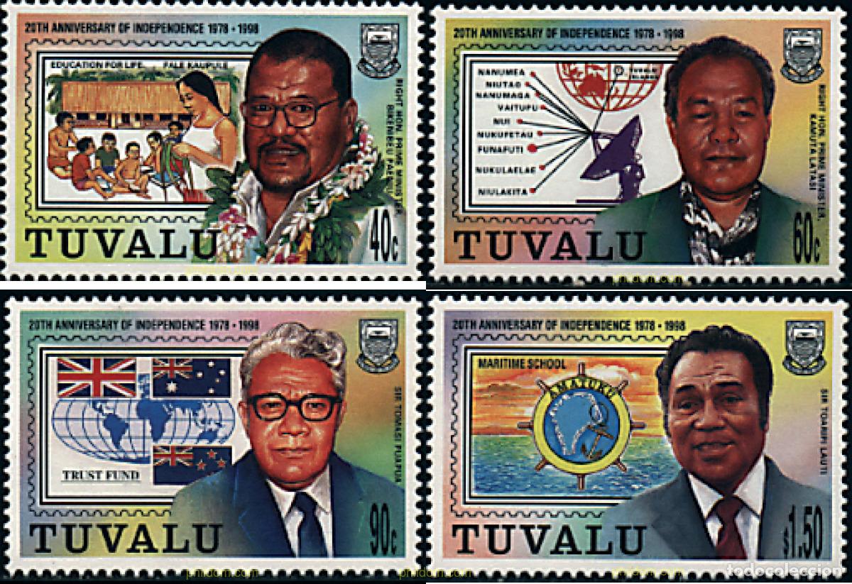 Sellos: 65169 MNH TUVALU 1998 20 ANIVERSARIO DE LA INDEPENDENCIA