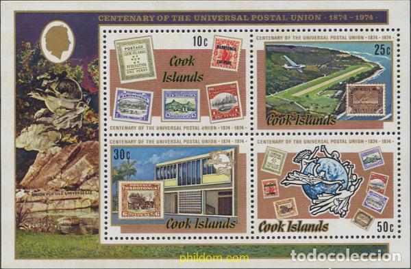 Sellos: 65764 MNH COOK Islas 1974 CENTENARIO DE LA UNION POSTAL UNIVERSAL