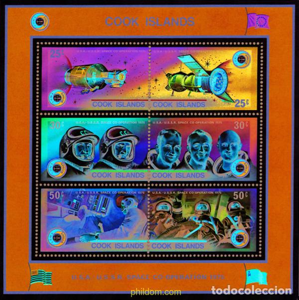 Selos: 65571 MNH COOK Islas 1975 COOPERACION ESPACIAL USA-URSS