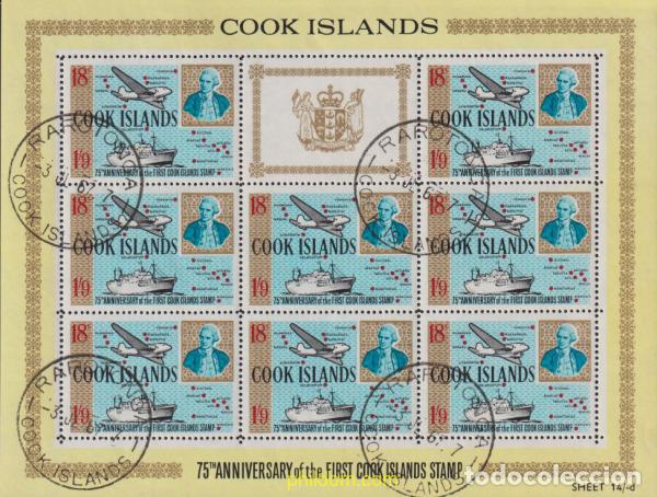 Selos: 619816 USED COOK Islas 1967 75 ANIVERSARIO DEL PRIMER SELLO DE LAS ISLAS COOK