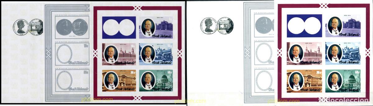 Selos: 142565 MNH COOK Islas 1974 CENTENARIO DEL NACIMIENTO DE SIR WINSTON CHURCHILL