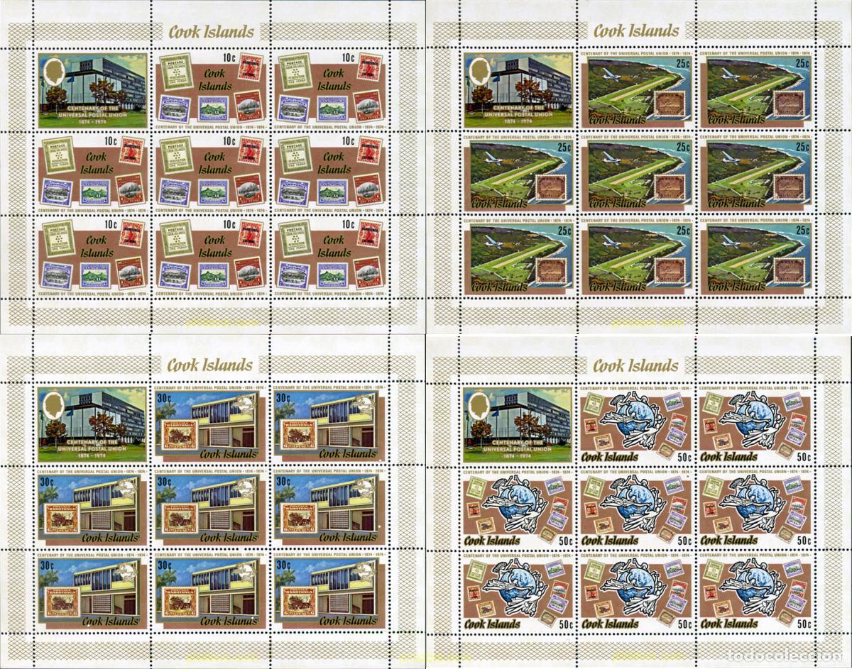 Sellos: 367501 MNH COOK Islas 1974 CENTENARIO DE LA UNION POSTAL UNIVERSAL