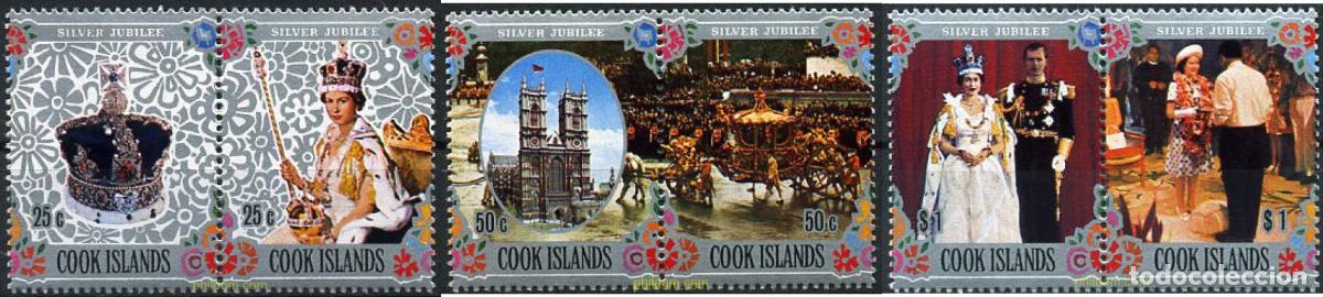 Sellos: 5683 MNH COOK Islas 1977 25 ANIVERSARIO DE LA SUBIDA AL TRONO DE ISABEL II
