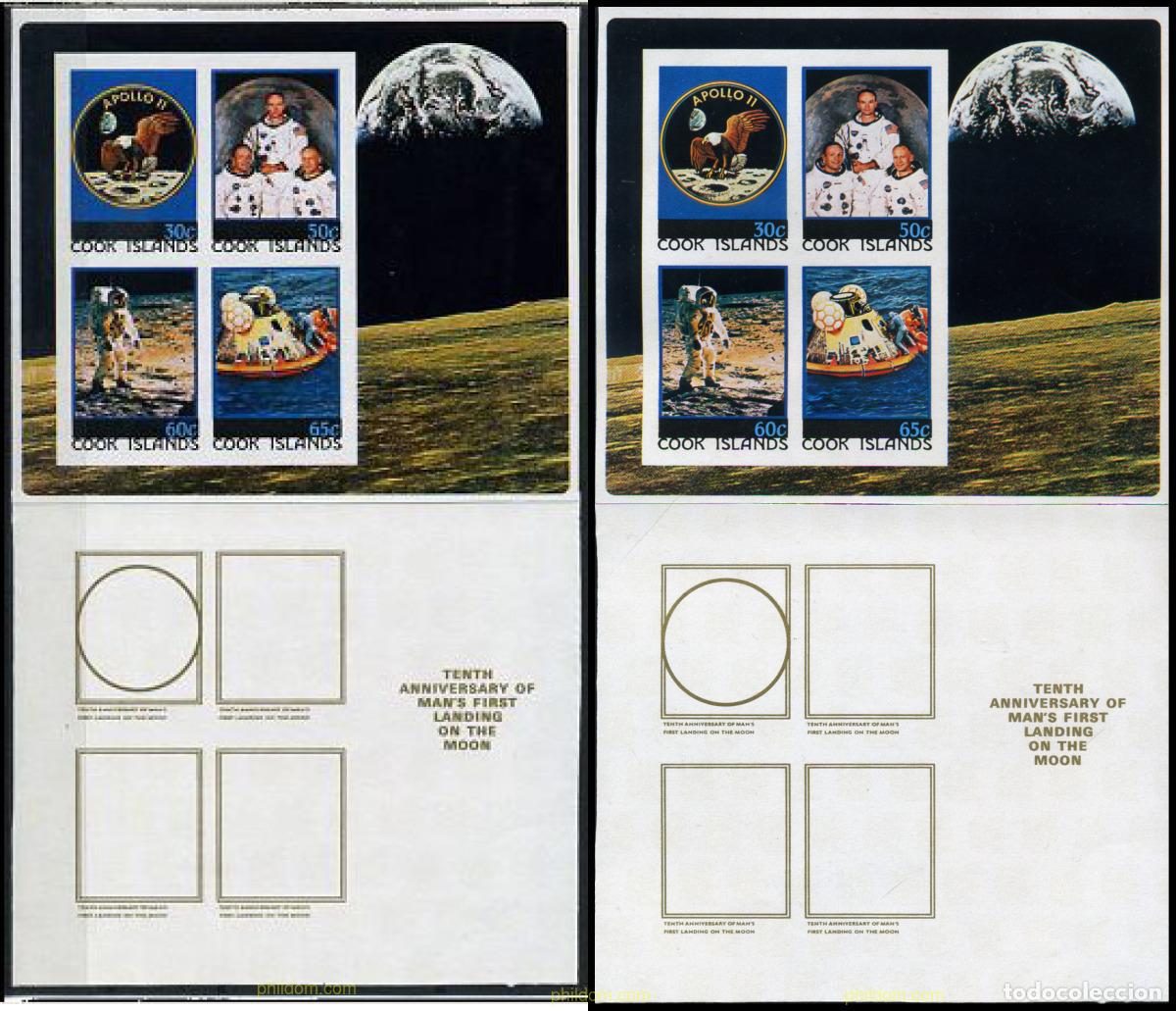 Sellos: 206689 MNH COOK Islas 1979 10 ANIVERSARIO DEL PRIMER HOMBRE EN LA LUNA