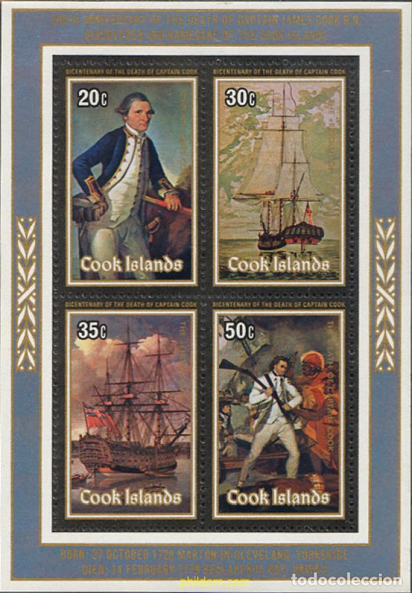 Sellos: 65643 MNH COOK Islas 1979 BICENTENARIO DEL CAPITAN COOK