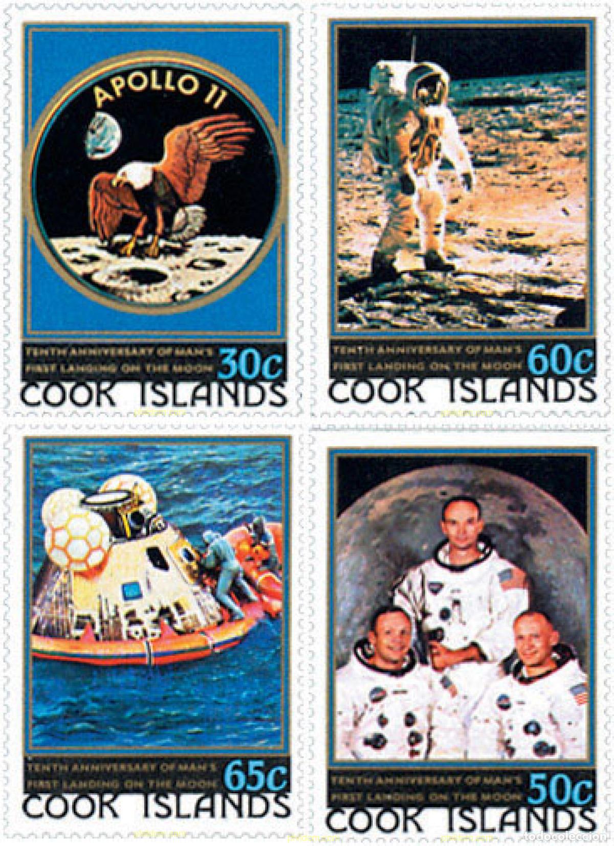 Sellos: 65651 MNH COOK Islas 1979 10 ANIVERSARIO DEL PRIMER HOMBRE EN LA LUNA
