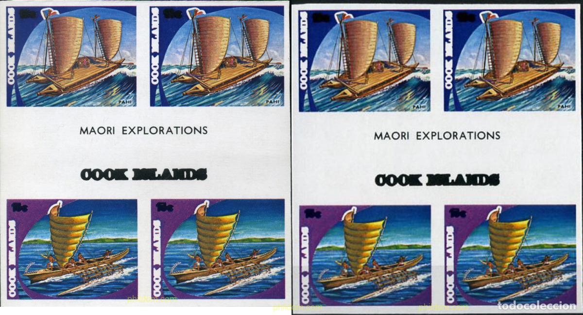 Sellos: 202828 MNH COOK Islas 1973 EXPLORACION MAORI DEL PACIFICO