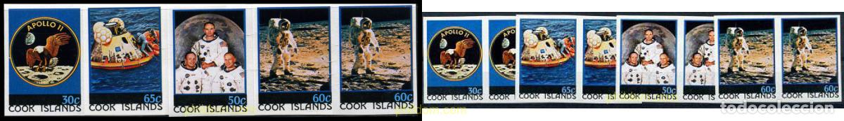 Sellos: 206687 MNH COOK Islas 1979 10 ANIVERSARIO DEL PRIMER HOMBRE EN LA LUNA