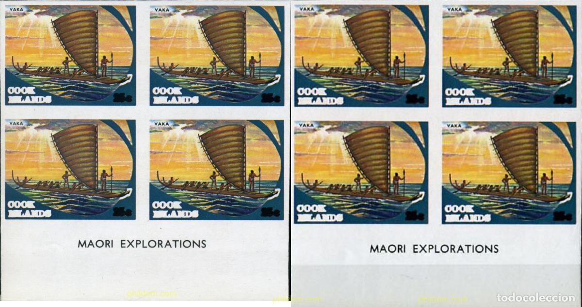 Sellos: 202832 MNH COOK Islas 1973 EXPLORACION MAORI DEL PACIFICO