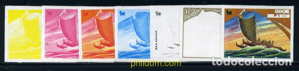 Sellos: 206512 MNH COOK Islas 1973 EXPLORACION MAORI DEL PACIFICO