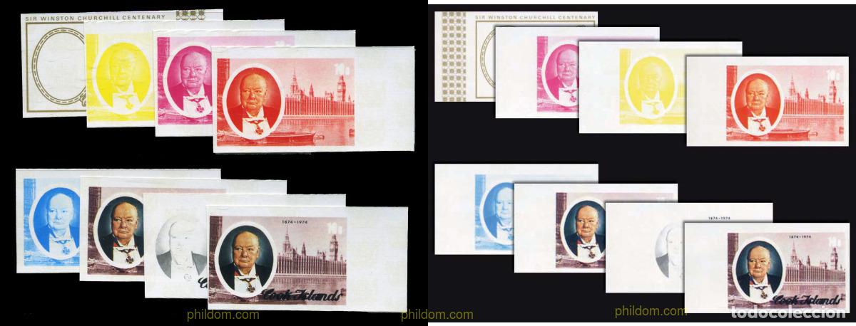 Stamps: 206594 MNH COOK Islas 1974 CENTENARIO DEL NACIMIENTO DE SIR WINSTON CHURCHILL
