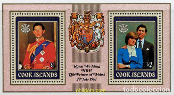 Stamps: 65676 MNH COOK Islas 1981 BODA DEL PRINCIPE CARLOS Y LADY DIANA SPENCER