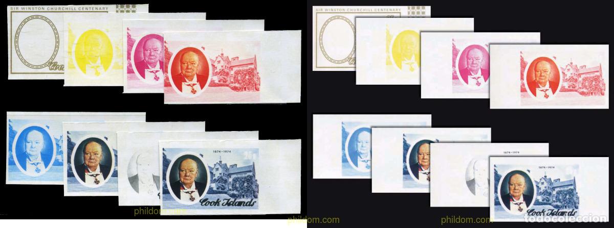 Stamps: 206595 MNH COOK Islas 1974 CENTENARIO DEL NACIMIENTO DE SIR WINSTON CHURCHILL