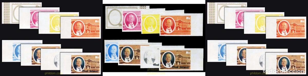 Stamps: 206596 MNH COOK Islas 1974 CENTENARIO DEL NACIMIENTO DE SIR WINSTON CHURCHILL