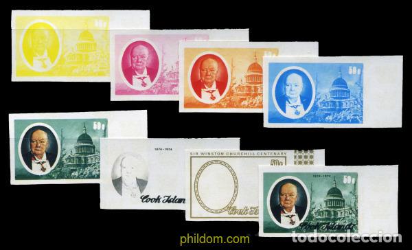 Stamps: 206597 MNH COOK Islas 1974 CENTENARIO DEL NACIMIENTO DE SIR WINSTON CHURCHILL