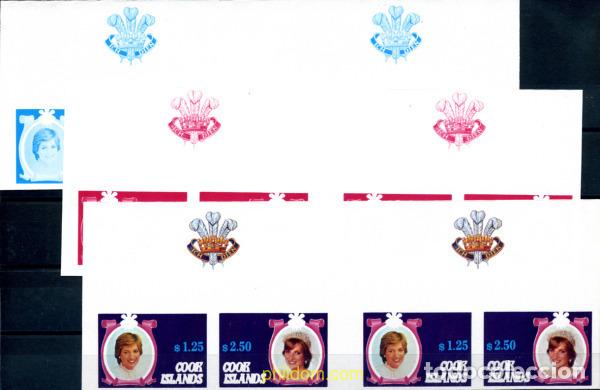 Stamps: 206708 MNH COOK Islas 1982 21 ANIVERSARIO DEL NACIMIENTO DE LA PRINCESA DIANA DE GALES