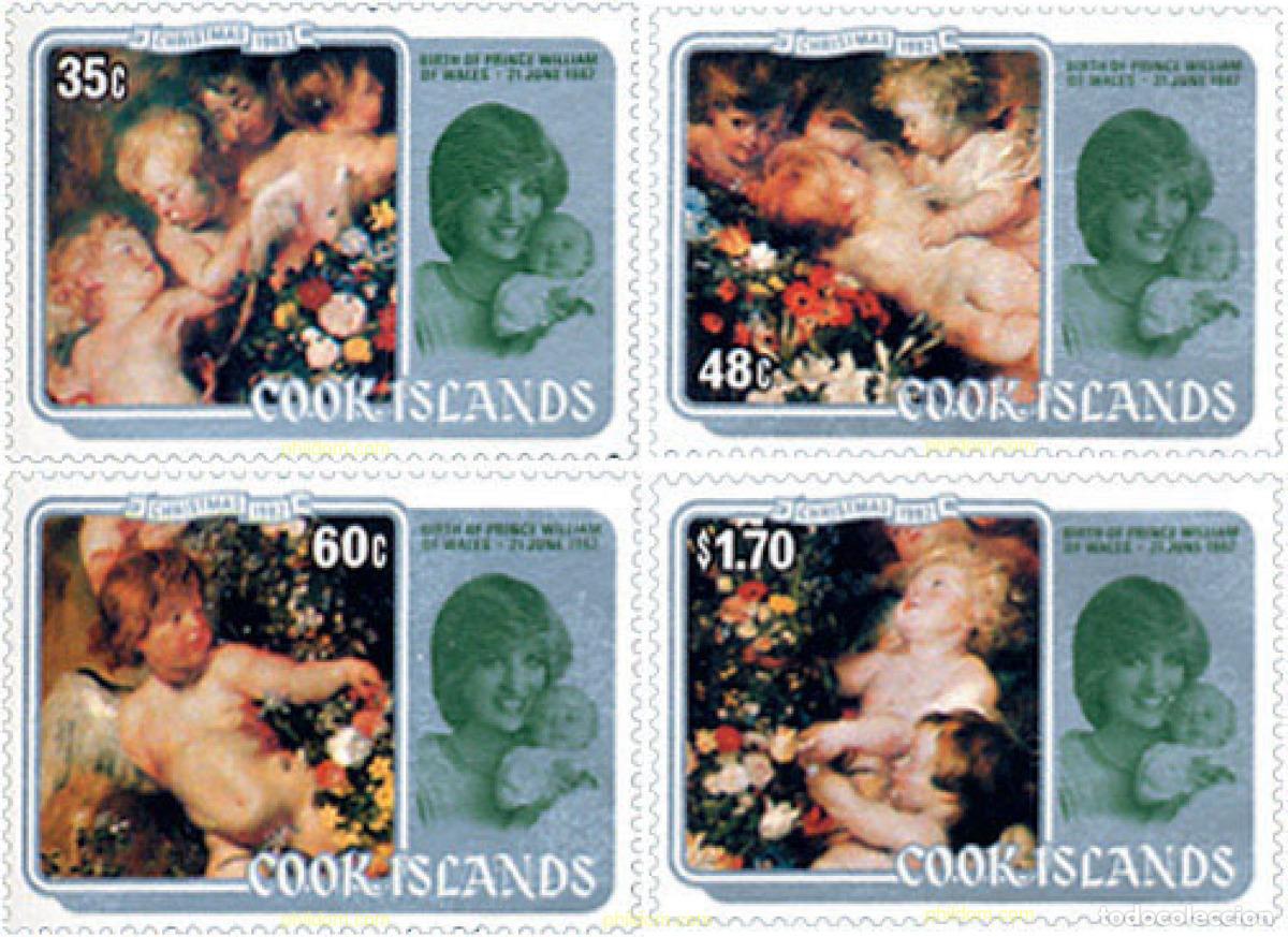Stamps: 99190 MNH COOK Islas 1982 NAVIDAD