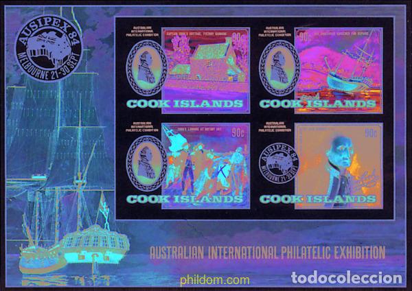 Stamps: 65706 MNH COOK Islas 1984 AUSIPEX 84. EXPOSICION FILATELICA INTERNACIONAL