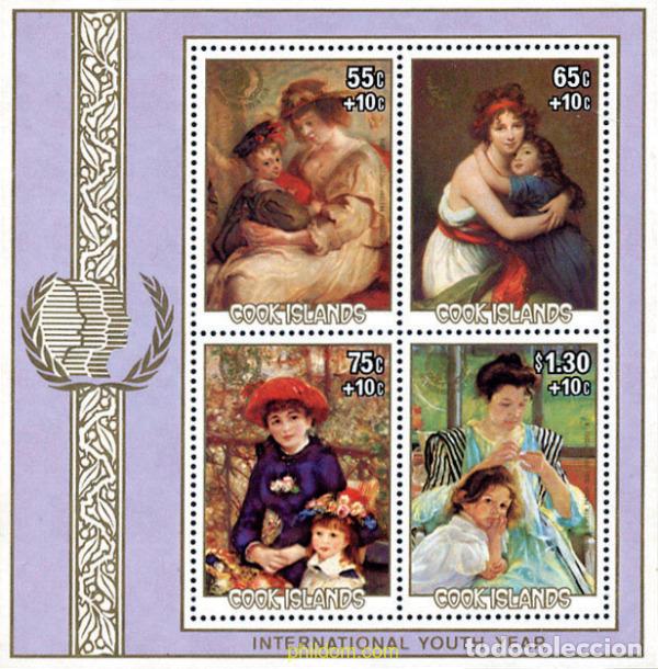 Stamps: 65717 MNH COOK Islas 1985 A&Ntilde;O INTERNACIONAL DE LA JUVENTUD