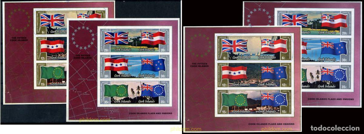 Stamps: 15900 MNH COOK Islas 1983 BANDERAS