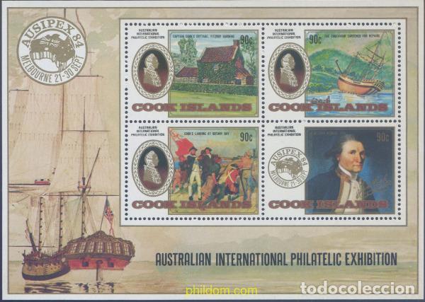 Sellos: 660424 MNH COOK Islas 1984 AUSIPEX 84. EXPOSICION FILATELICA INTERNACIONAL