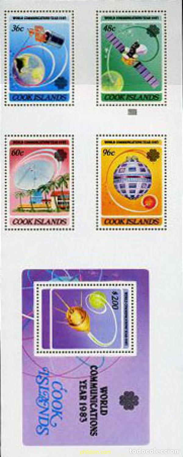 Sellos: 206740 MNH COOK Islas 1983 A&Ntilde;O MUNDIAL DE LAS TELECOMUNICACIONES