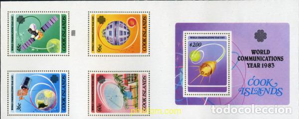 Sellos: 206742 MNH COOK Islas 1983 A&Ntilde;O MUNDIAL DE LAS TELECOMUNICACIONES