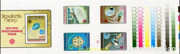 Sellos: 224274 MNH COOK Islas 1983 A&Ntilde;O MUNDIAL DE LAS TELECOMUNICACIONES