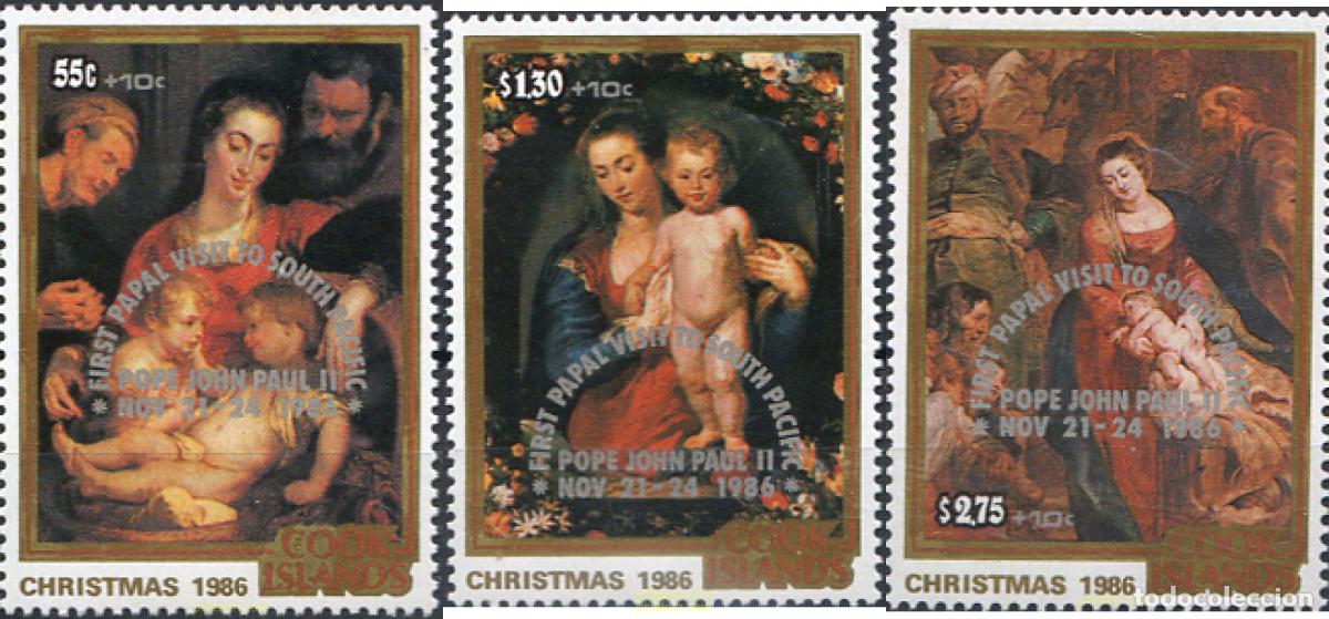 Stamps: 65729 MNH COOK Islas 1986 VISITA PAPAL EN EL PACIFICO SUR