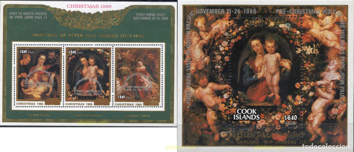 Stamps: 65734 MNH COOK Islas 1986 VISITA PAPAL EN EL PACIFICO SUR
