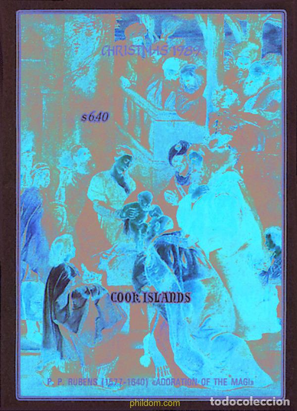 Stamps: 65754 MNH COOK Islas 1989 NAVIDAD. PINTURAS DE RUBENS