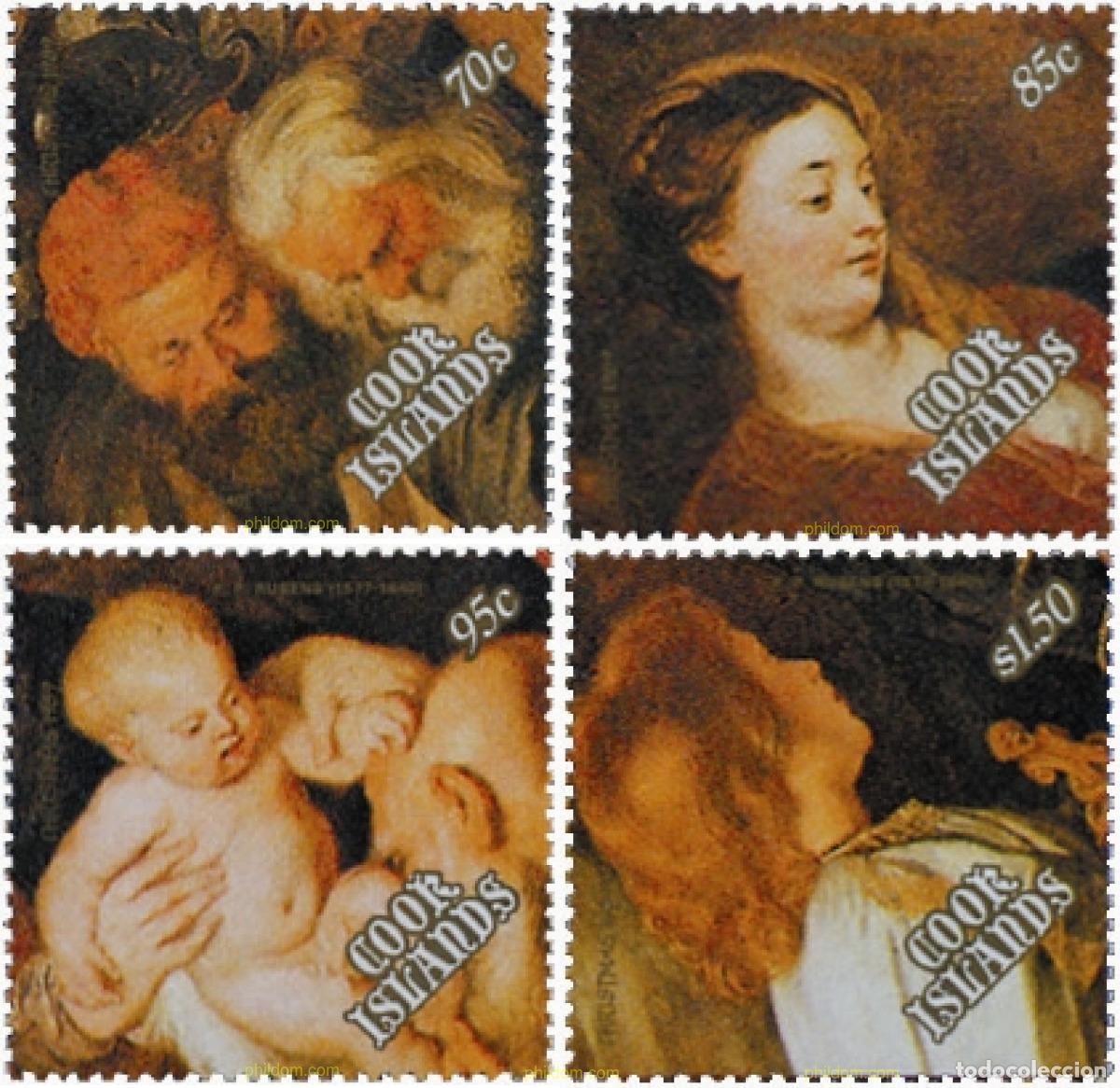 Sellos: 65747 MNH COOK Islas 1989 NAVIDAD. PINTURAS DE RUBENS